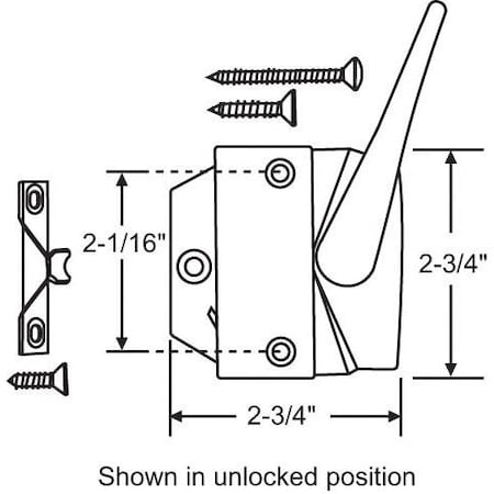 Strybuc Casement Sash Lock and Keeper 750-1351410